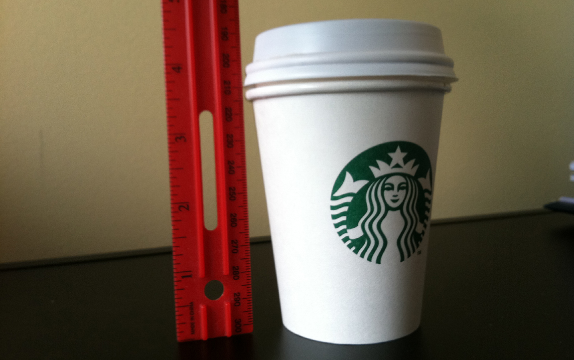 why are starbucks sizes the way they are