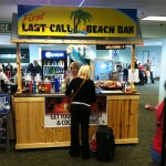 Inside the airport.