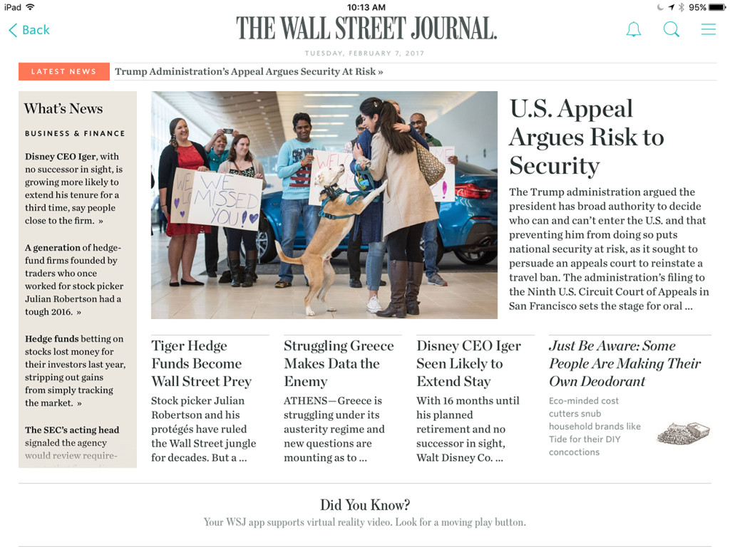 WSJ front